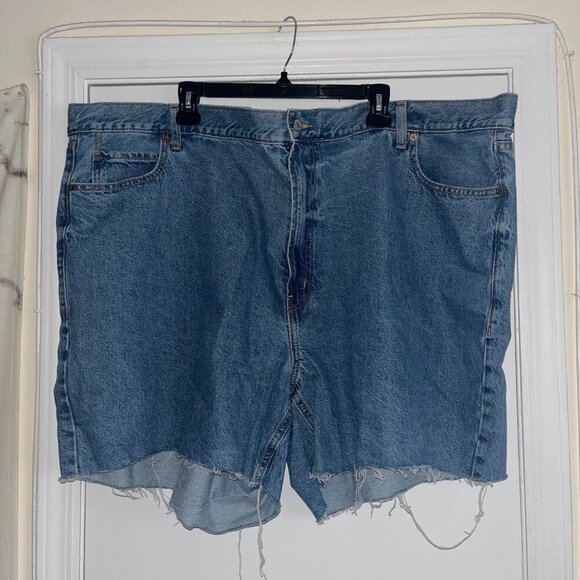 Old Navy Pants - Old Navy Size 28 Plus Size Denim High Rise Slouchy Straight Jean Shorts